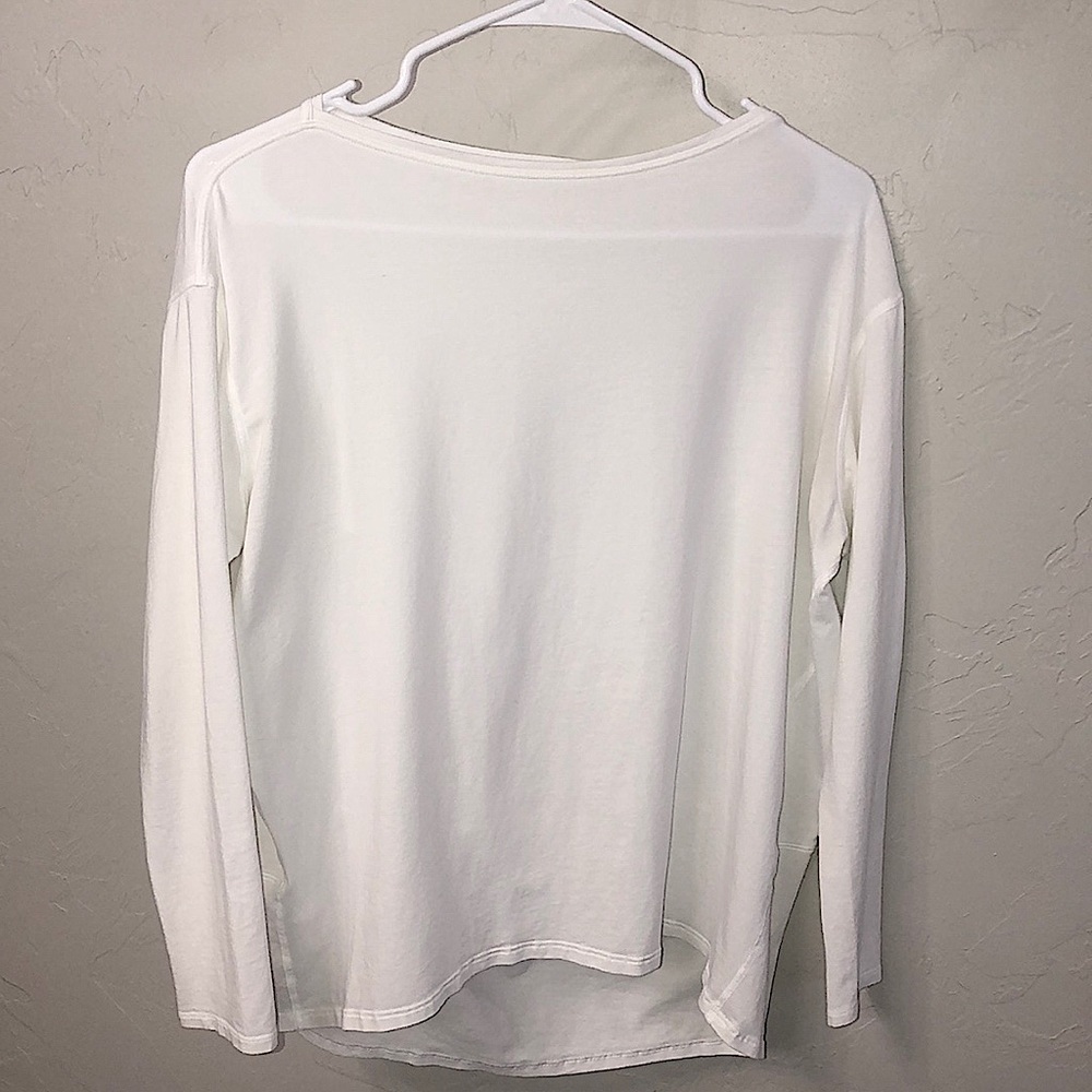 Lululemon White Long Sleeve Shirt